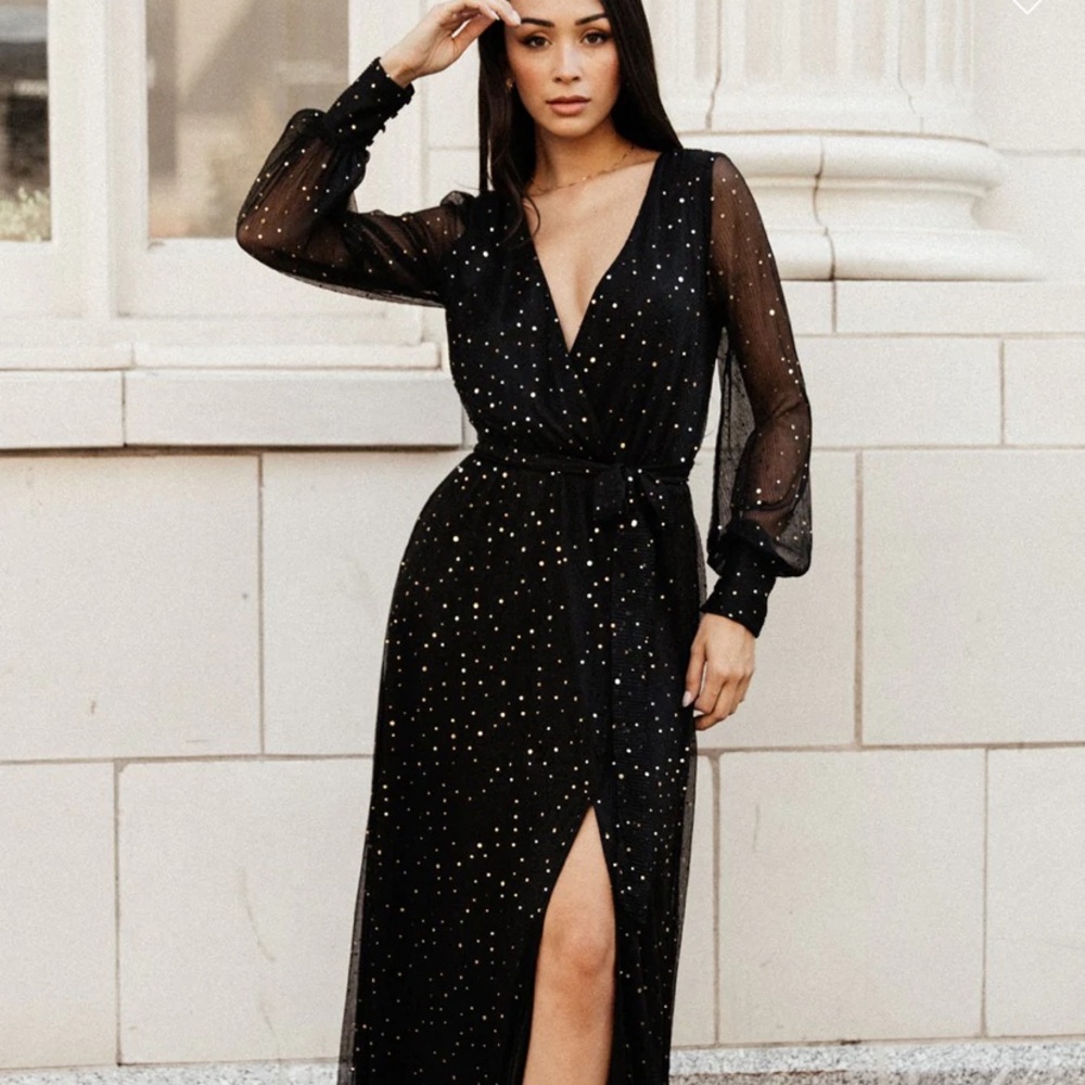 Baltic Born Abigail Sparkle Dress in Black